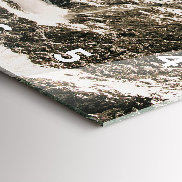 Szögletes fali üvegóra Watzmann-hegység