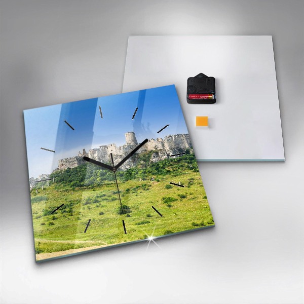 Szögletes fali üvegóra Szepesi vár Szlovákiában