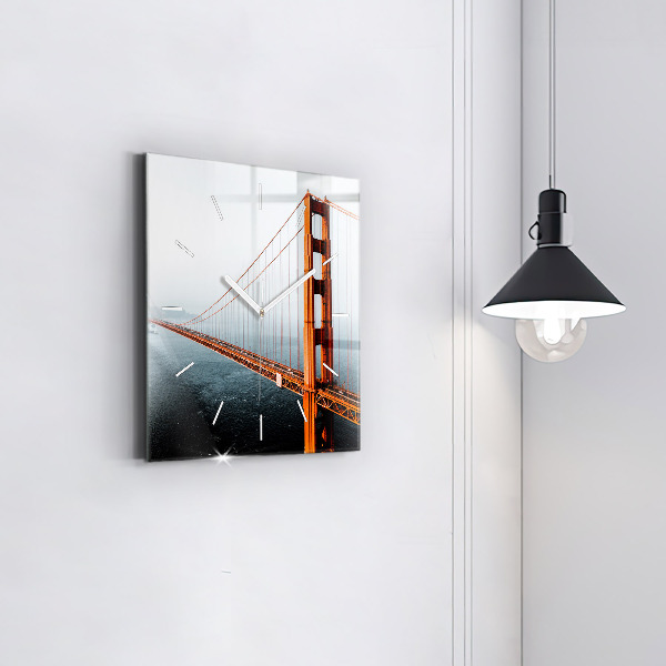 Szögletes fali üvegóra Golden Gate híd