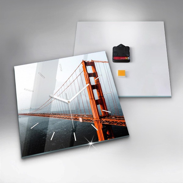 Szögletes fali üvegóra Golden Gate híd