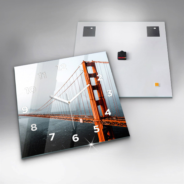 Szögletes fali üvegóra Golden Gate híd