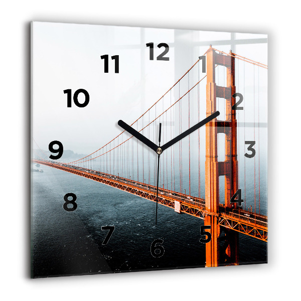 Szögletes fali üvegóra Golden Gate híd