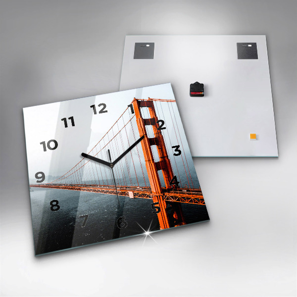 Szögletes fali üvegóra Golden Gate híd