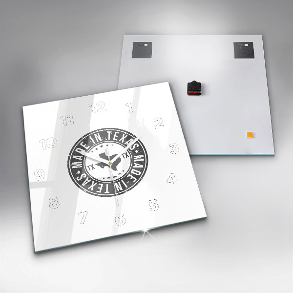 Szögletes fali üvegóra Texas bélyegző