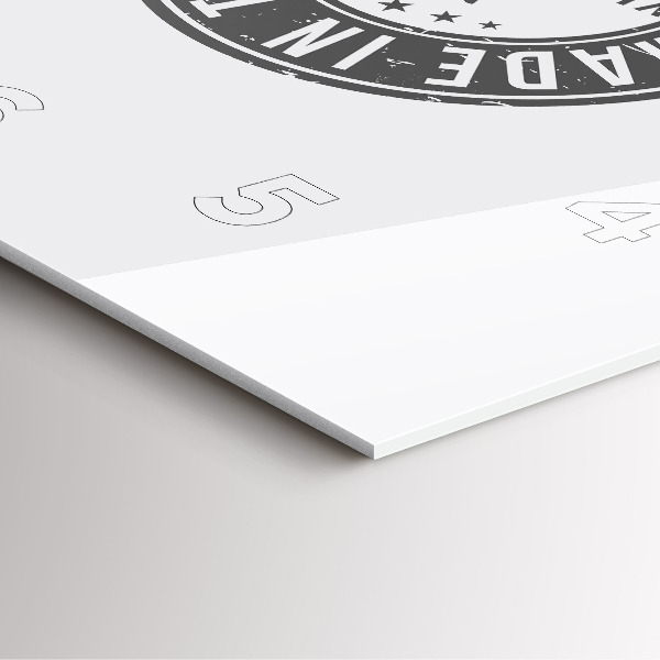 Szögletes fali üvegóra Texas bélyegző