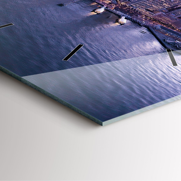 Szögletes fali üvegóra Kilátás San Franciscora