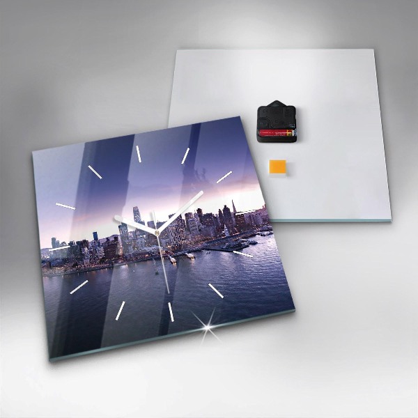 Szögletes fali üvegóra Kilátás San Franciscora