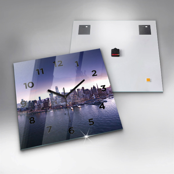 Szögletes fali üvegóra Kilátás San Franciscora