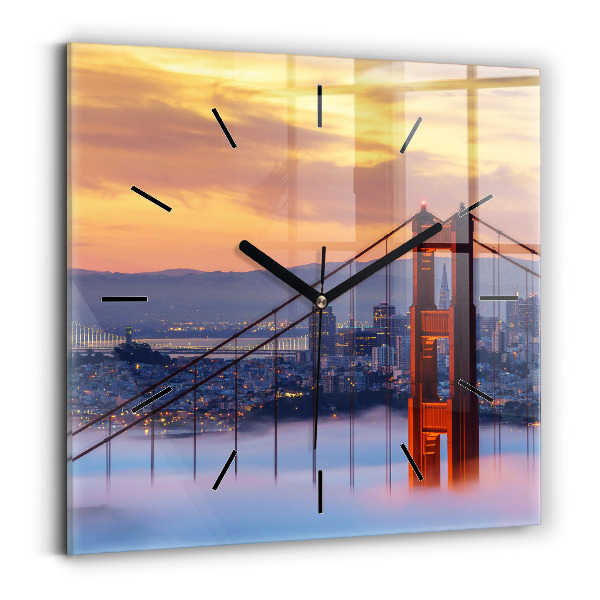 Szögletes fali üvegóra San Francisco híd