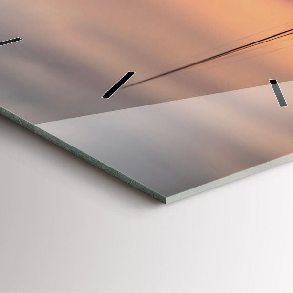 Szögletes fali üvegóra Balaton USA