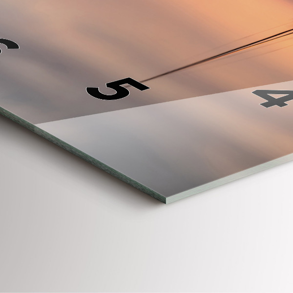 Szögletes fali üvegóra Balaton USA