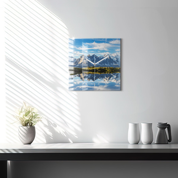 Szögletes fali üvegóra Chamonix-völgy, francia Alpok