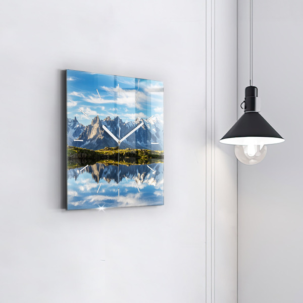 Szögletes fali üvegóra Chamonix-völgy, francia Alpok