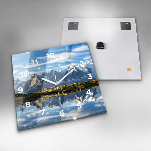 Szögletes fali üvegóra Chamonix-völgy, francia Alpok