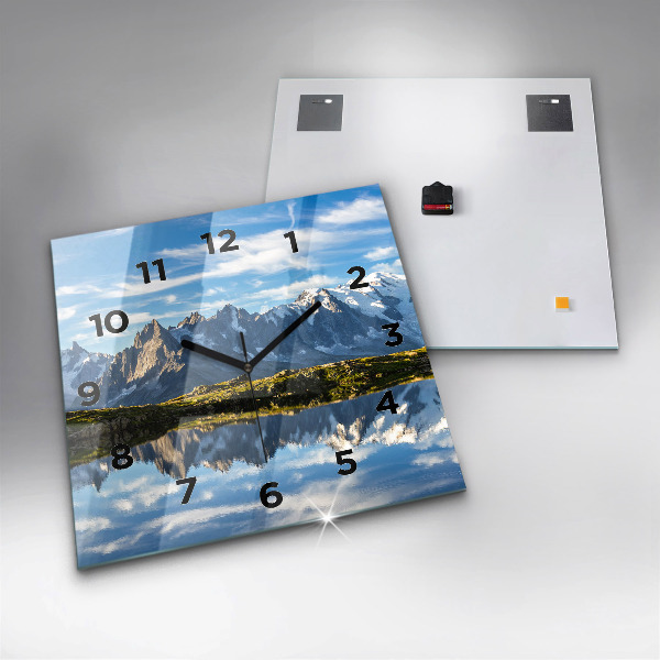 Szögletes fali üvegóra Chamonix-völgy, francia Alpok