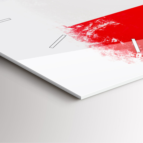 Szögletes fali üvegóra Franciaország zászlaja