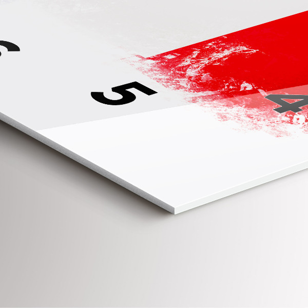 Szögletes fali üvegóra Franciaország zászlaja