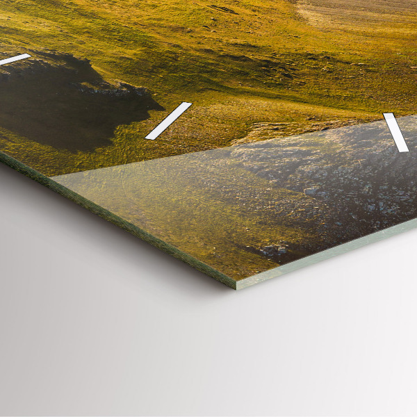 Szögletes fali üvegóra Út Izlandon