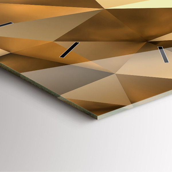 Szögletes fali üvegóra Geometriai textúra