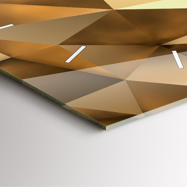 Szögletes fali üvegóra Geometriai textúra