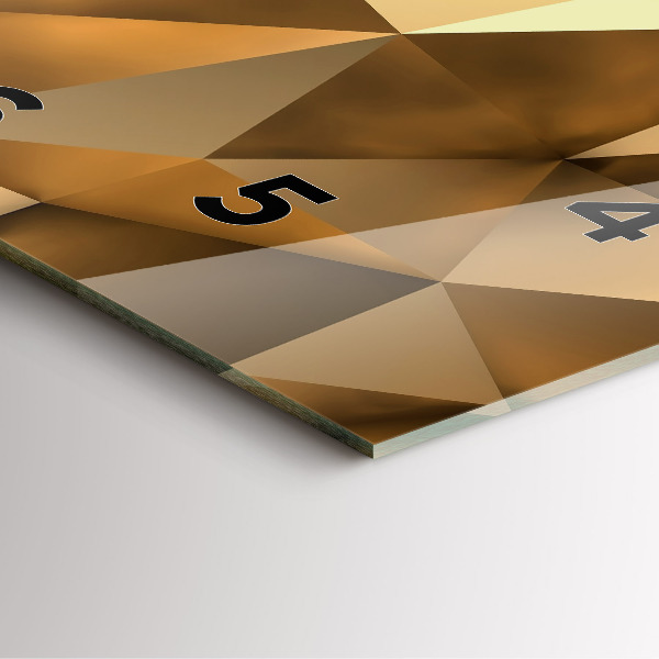 Szögletes fali üvegóra Geometriai textúra