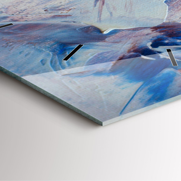 Szögletes fali üvegóra Absztrakt festék textúra