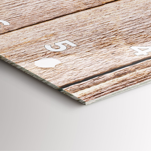 Szögletes fali üvegóra Virágok a fán