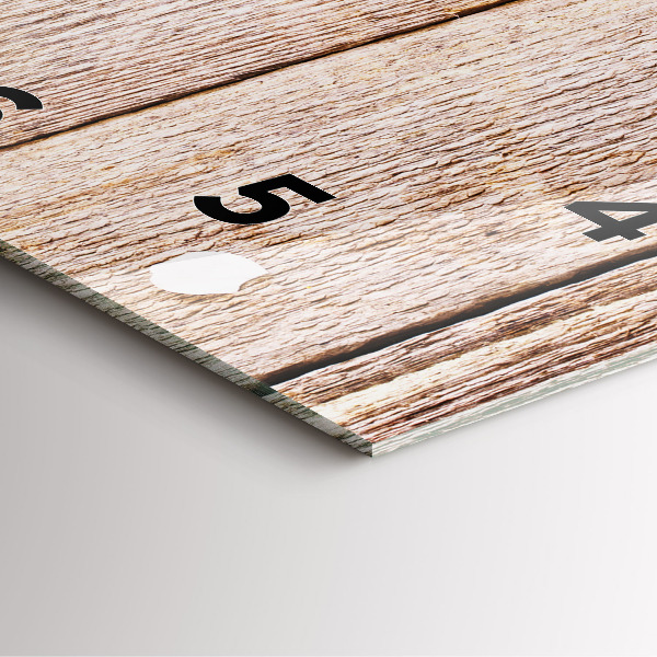 Szögletes fali üvegóra Virágok a fán