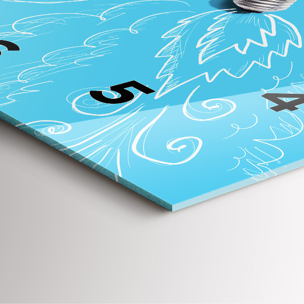 Szögletes fali üvegóra Izzórajz