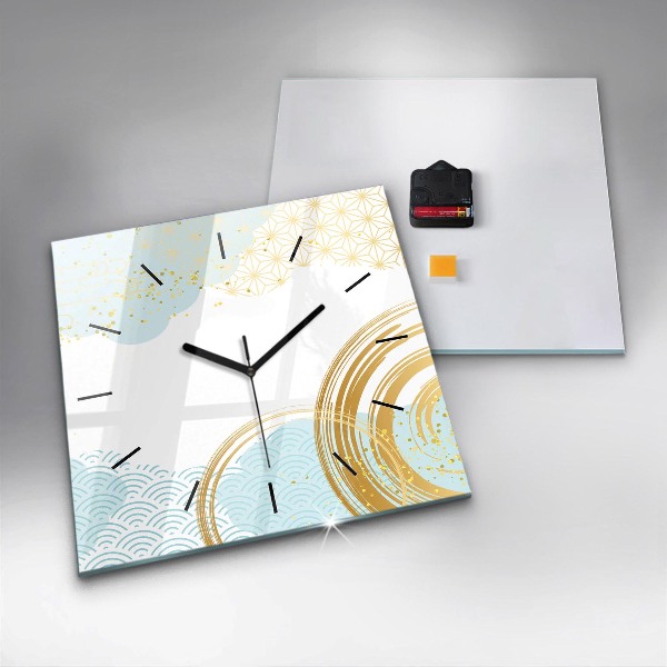 Szögletes fali üvegóra Dekoratív minta