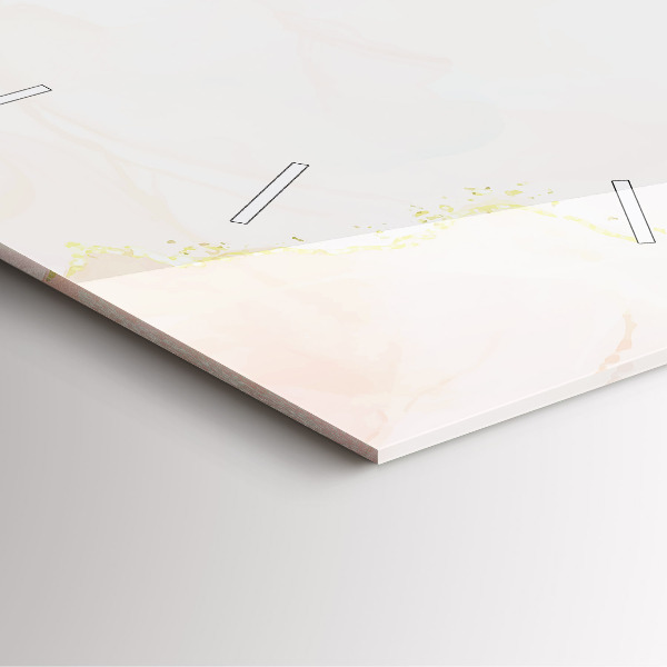 Szögletes fali üvegóra Akvarell márvány