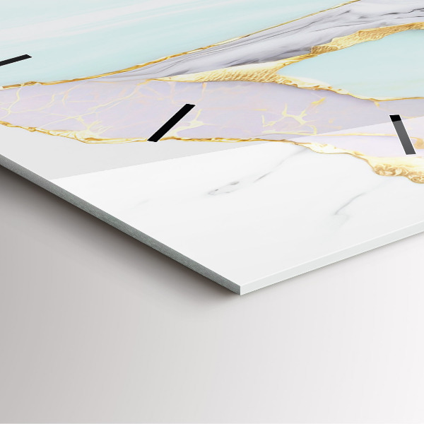 Szögletes fali üvegóra Márvány minta