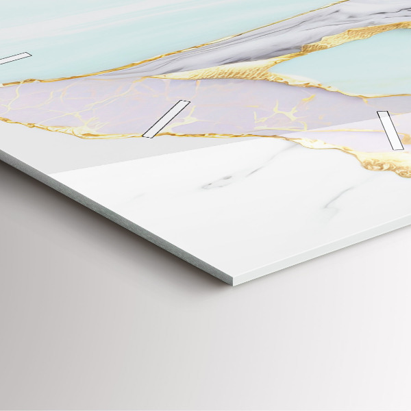 Szögletes fali üvegóra Márvány minta