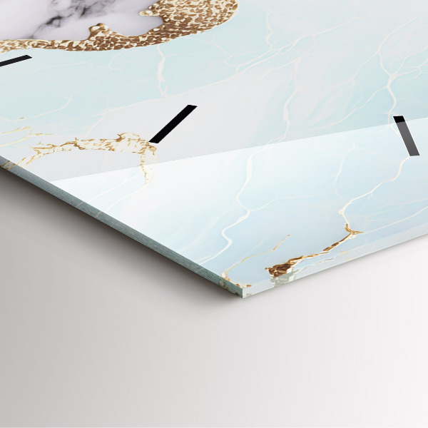 Szögletes fali üvegóra Pasztell márvány