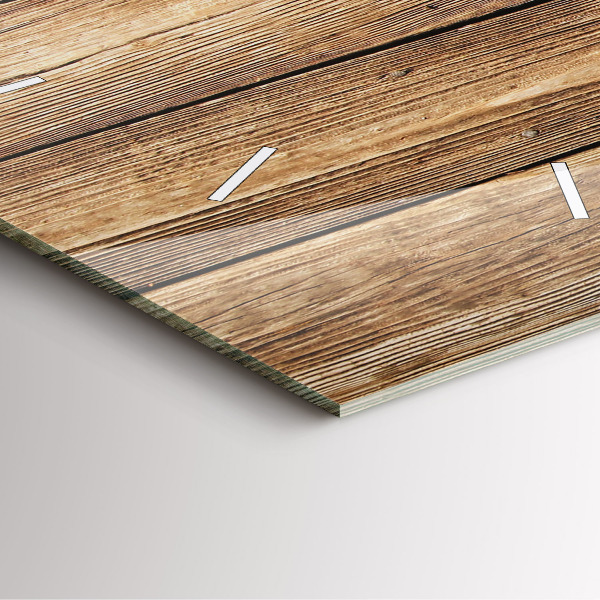 Szögletes fali üvegóra Fa táblák