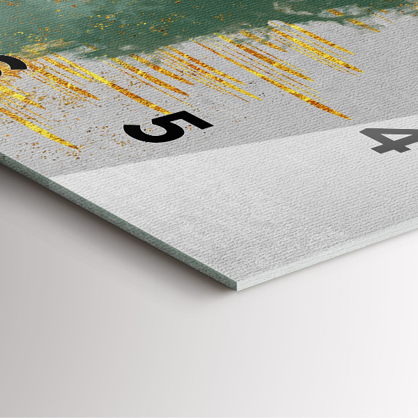 Szögletes fali üvegóra Dekoratív minta