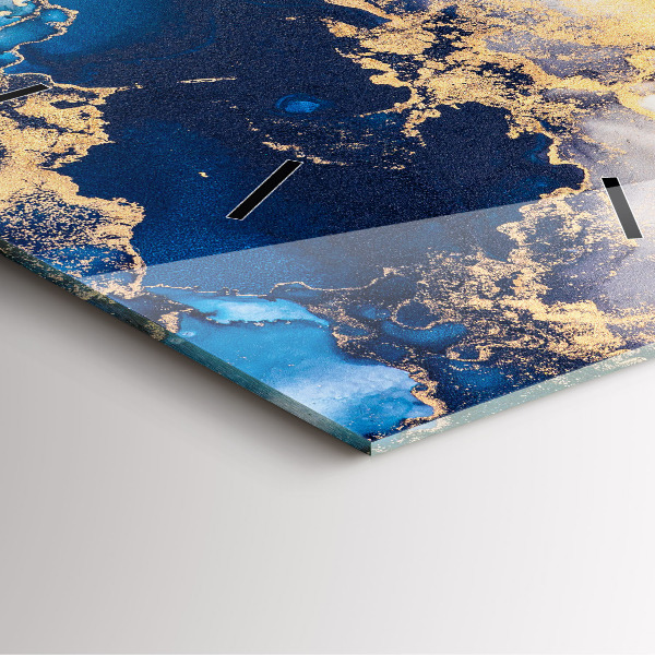 Szögletes fali üvegóra Márvány minta