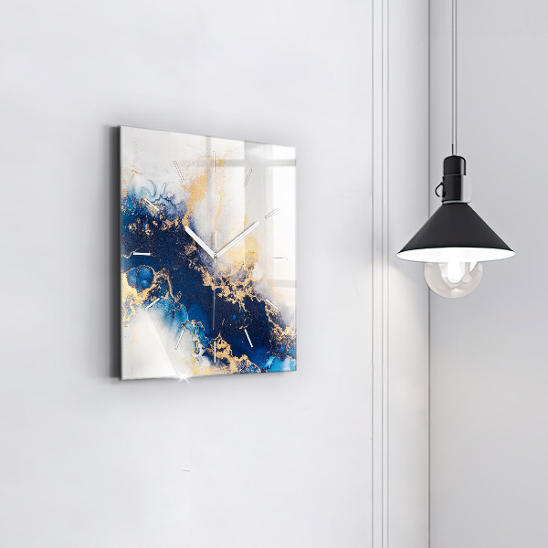 Szögletes fali üvegóra Márvány minta