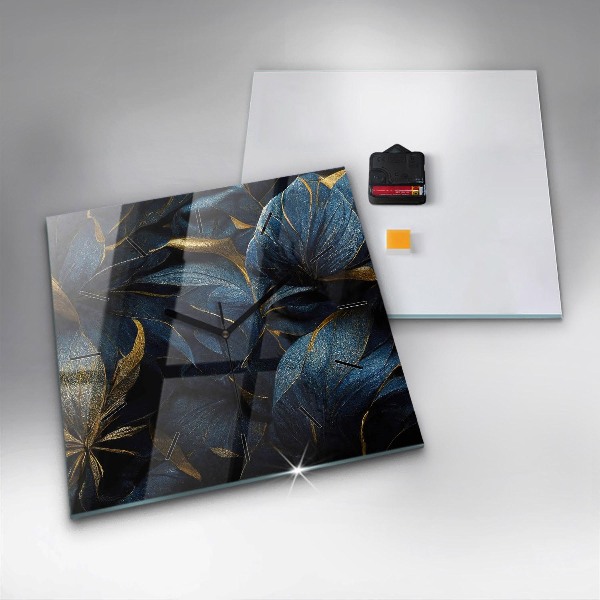 Szögletes fali üvegóra Dekoratív virágok