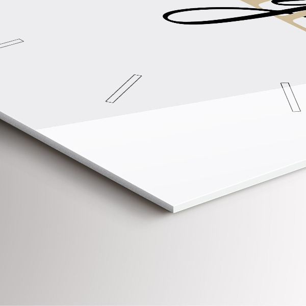 Szögletes fali üvegóra Családi felirat