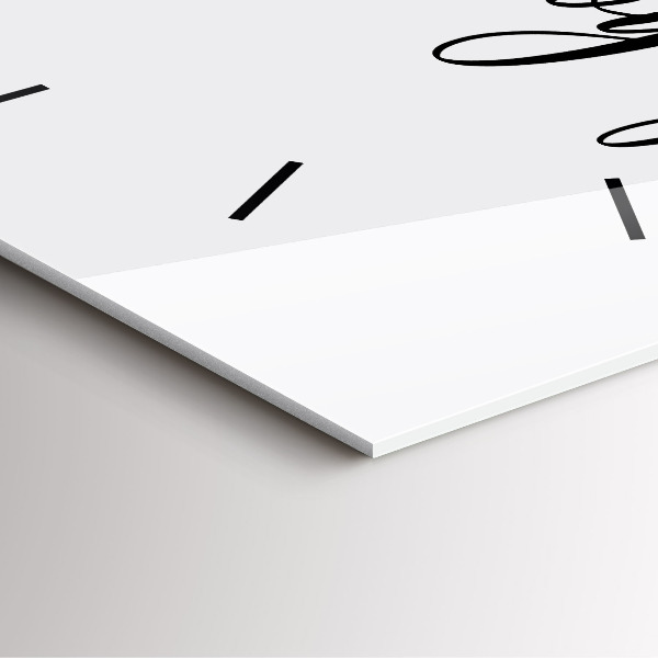 Szögletes fali üvegóra Bon voyage felirat