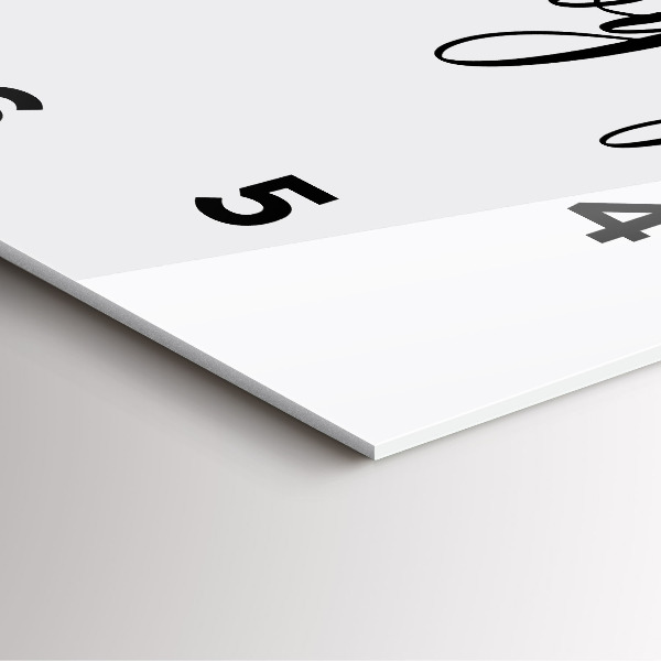 Szögletes fali üvegóra Bon voyage felirat