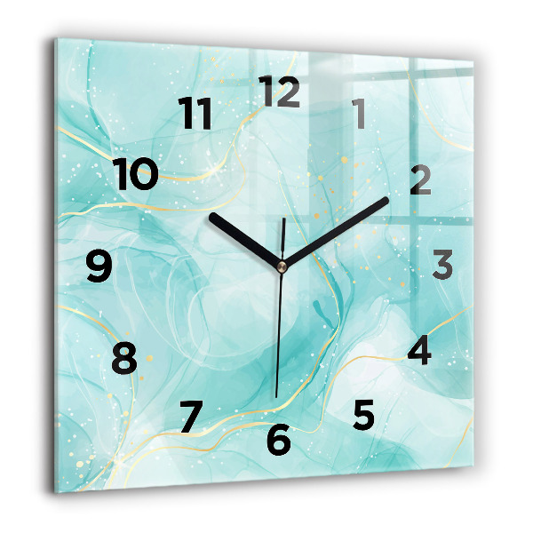 Szögletes fali üvegóra Absztrakt márvány