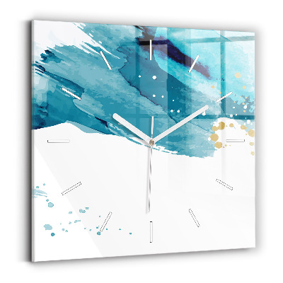 Szögletes fali üvegóra Ecsetvonások