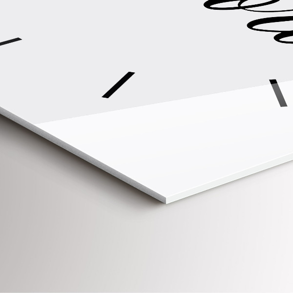 Szögletes fali üvegóra Emlékek felirat