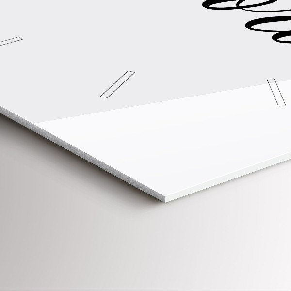 Szögletes fali üvegóra Emlékek felirat