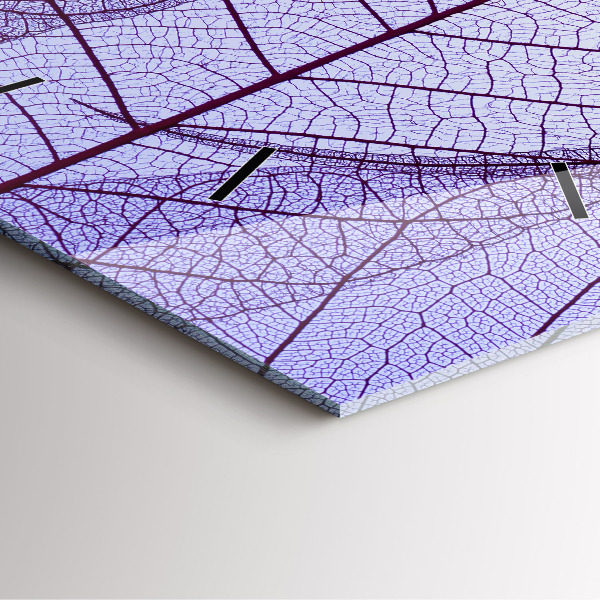 Szögletes fali üvegóra Levelek – természet