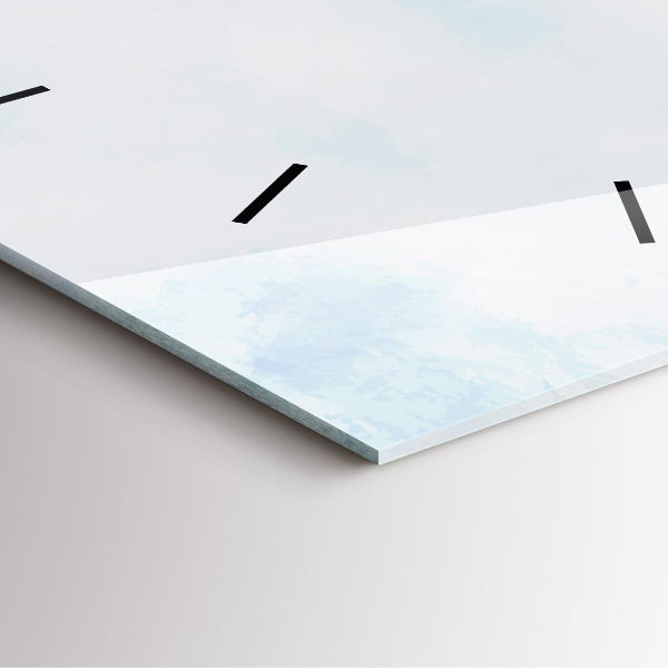 Szögletes fali üvegóra Vázlat a növényekről