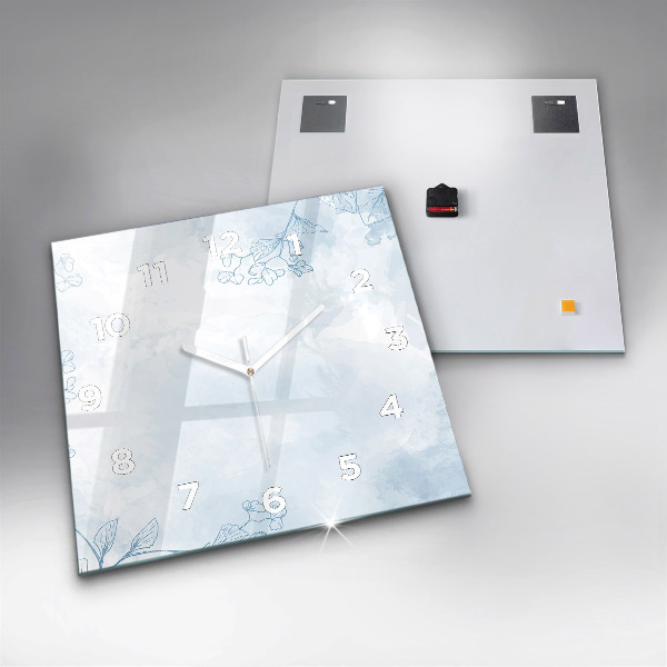 Szögletes fali üvegóra Vázlat a növényekről