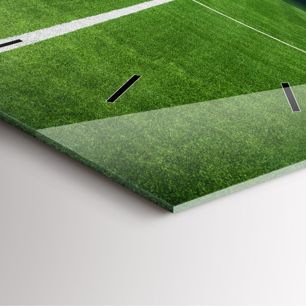 Szögletes fali üvegóra Futballpálya